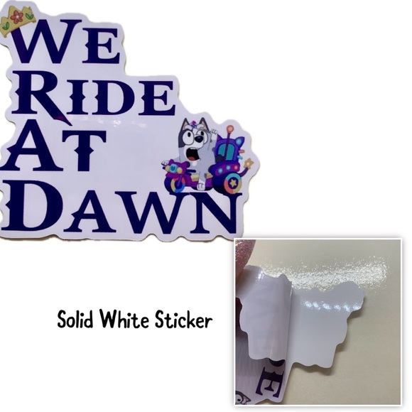 Bluey Sticker Set of 4, Funny Decals, Bingo Muffin Heeler Stickers - Keepy Uppy - Picture 2 of 5